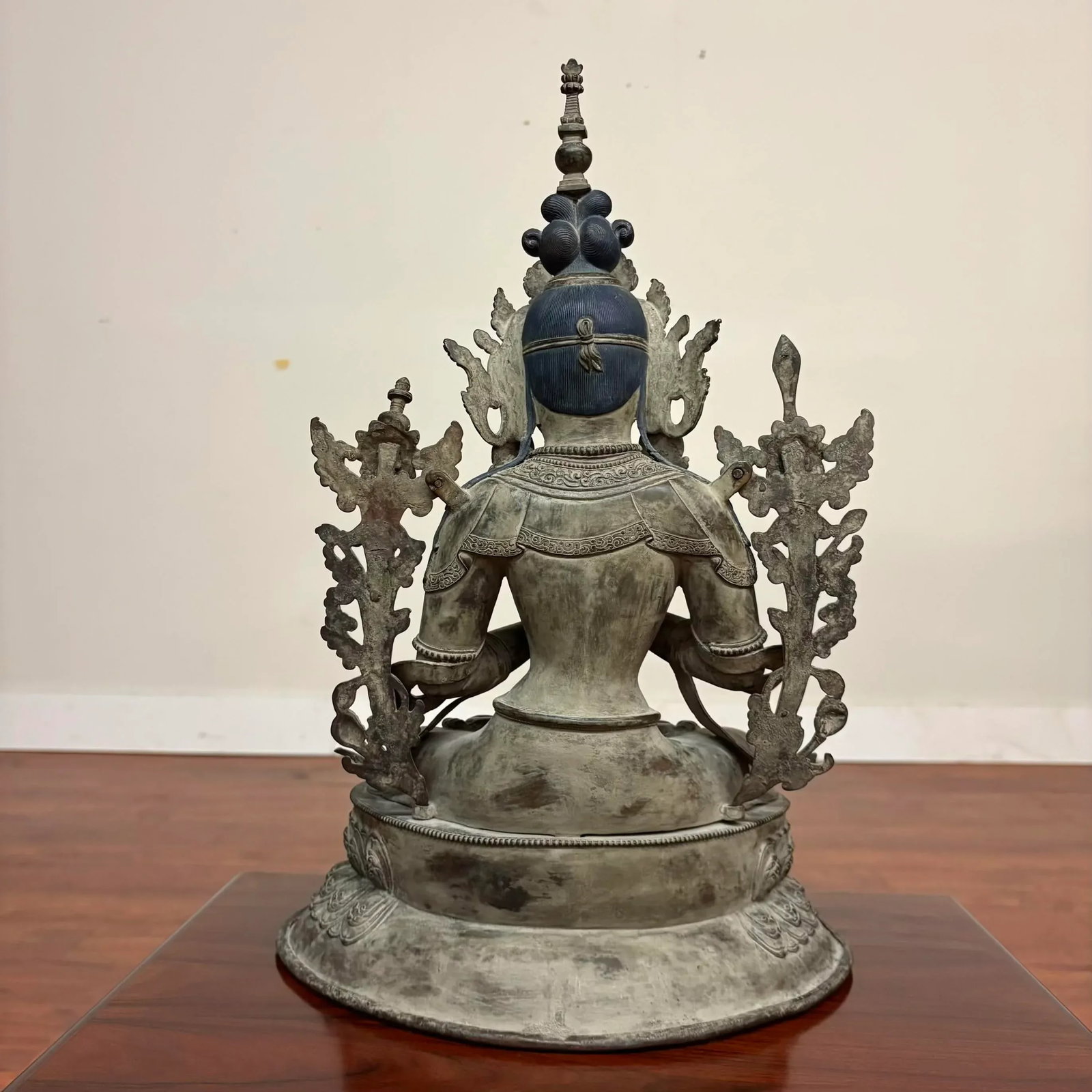 Large Vintage Nepalese Bronze Tara Statue - 7
