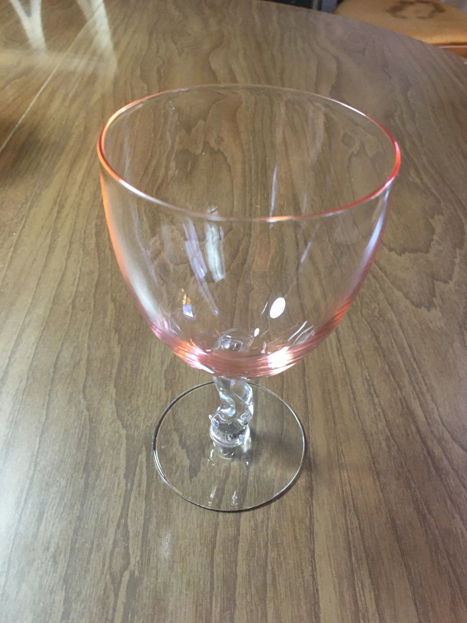Vintage Fostoria Pink Water Goblets - Set of 8 - 3