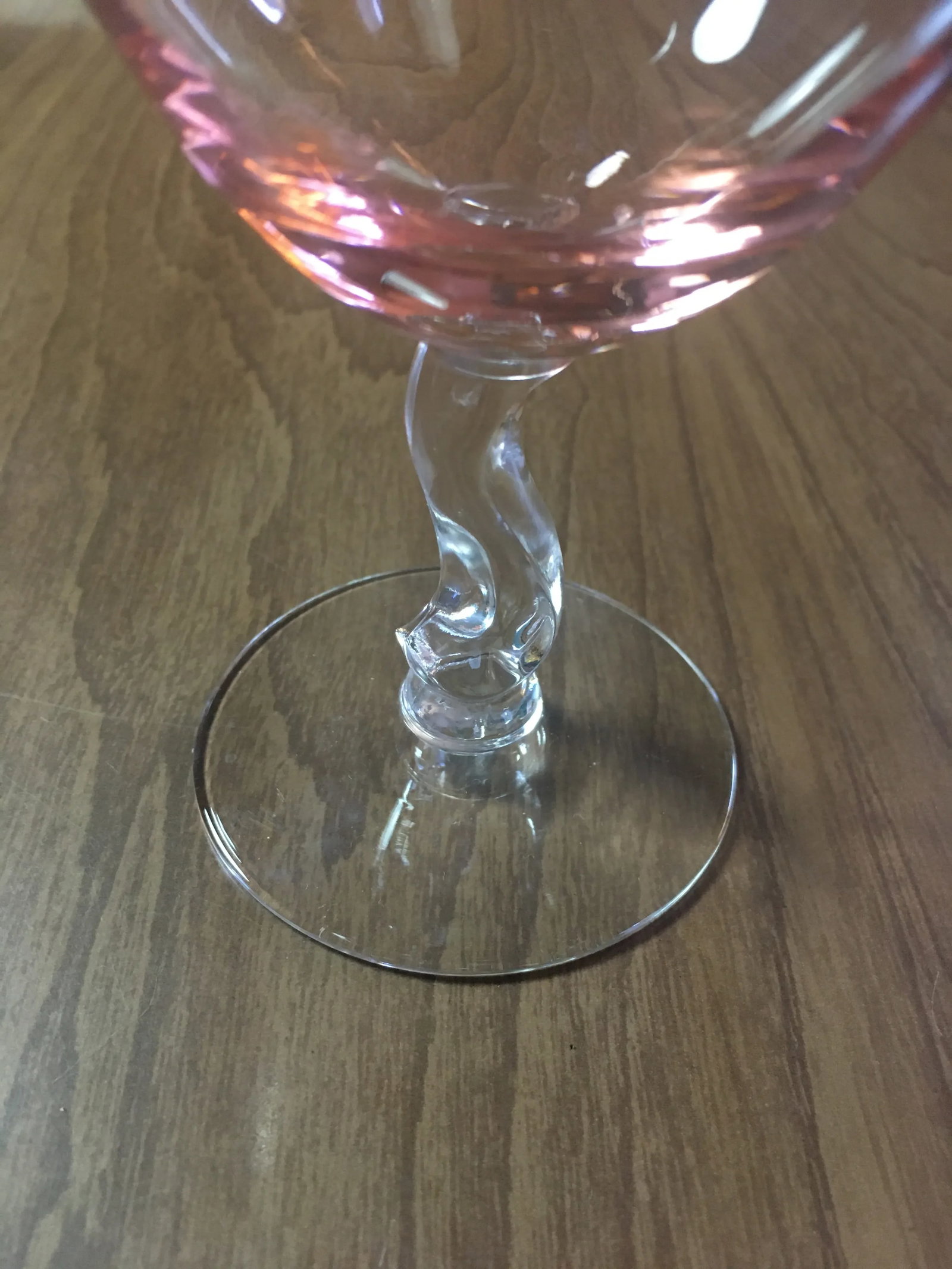 Vintage Fostoria Pink Water Goblets - Set of 8 - 4