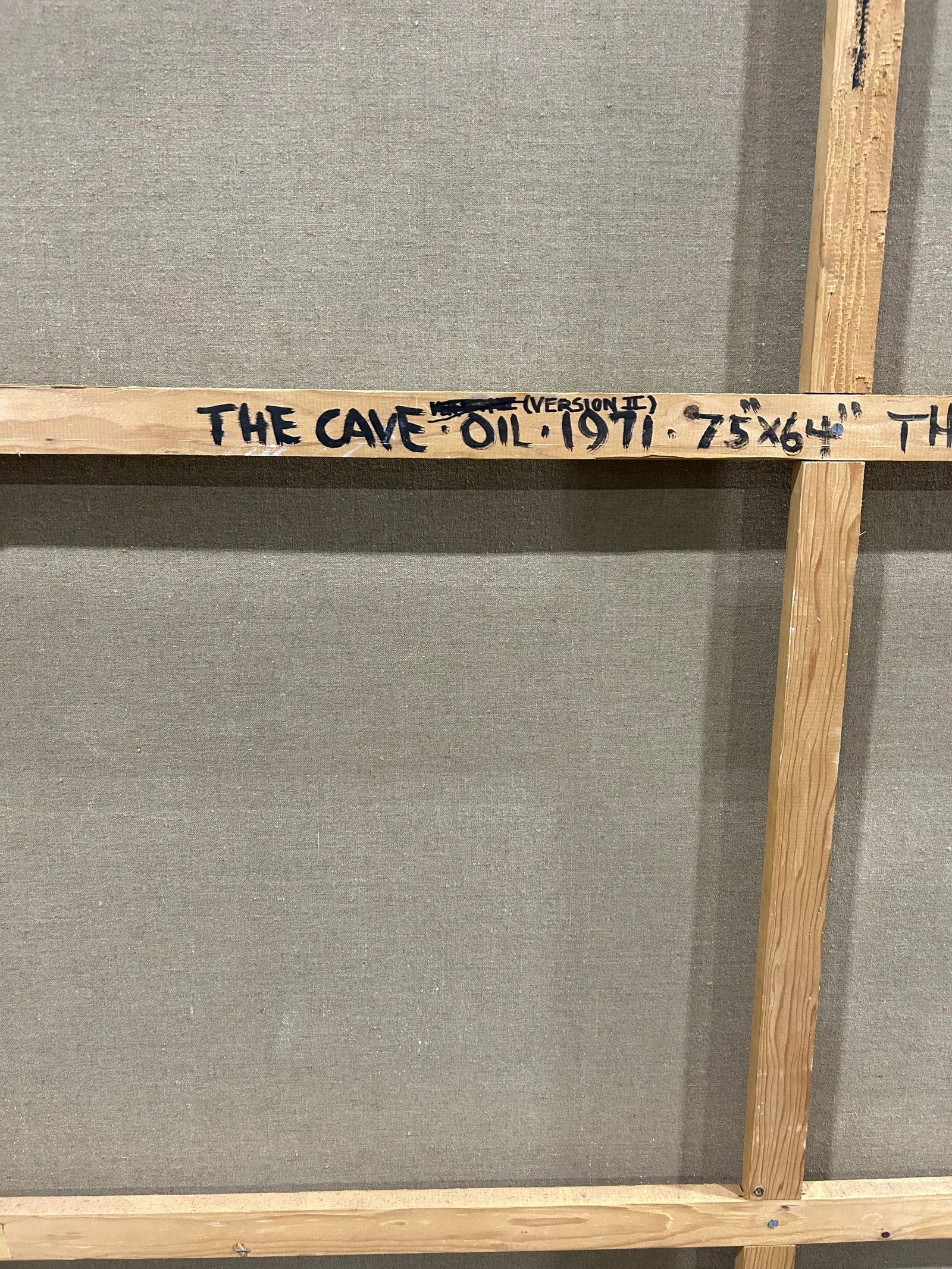 Canvas "The Cave" Painting by Listed Artist Thomas George - 8