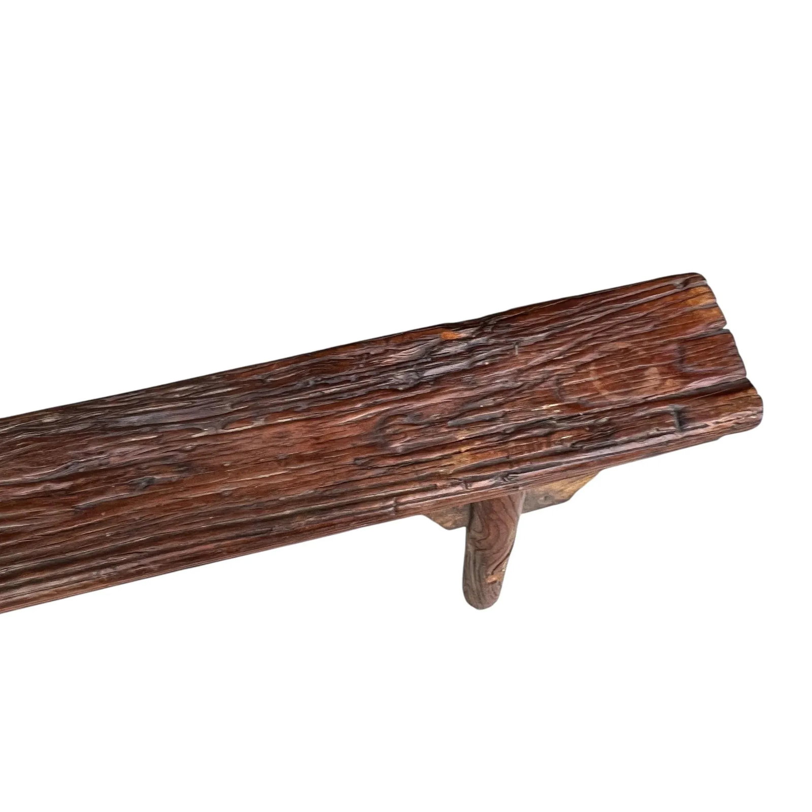 Antique Handmade Mortise and Tenon Primitive Bucket or Shoe Bench, Farmhouse, Cabin, Lodge, Ranch, R - 8