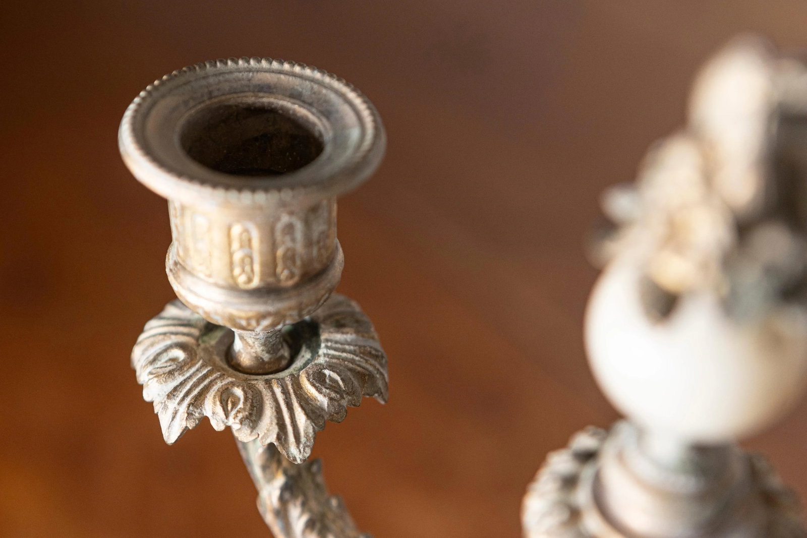 Pair of 19th-Century French Neoclassical Marble and Gilt Bronze Candelabras - 5