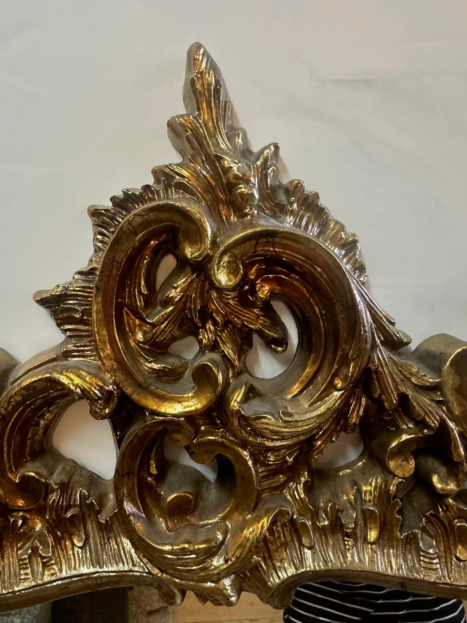 Gilded Composite French Style Wall Mirror - 2