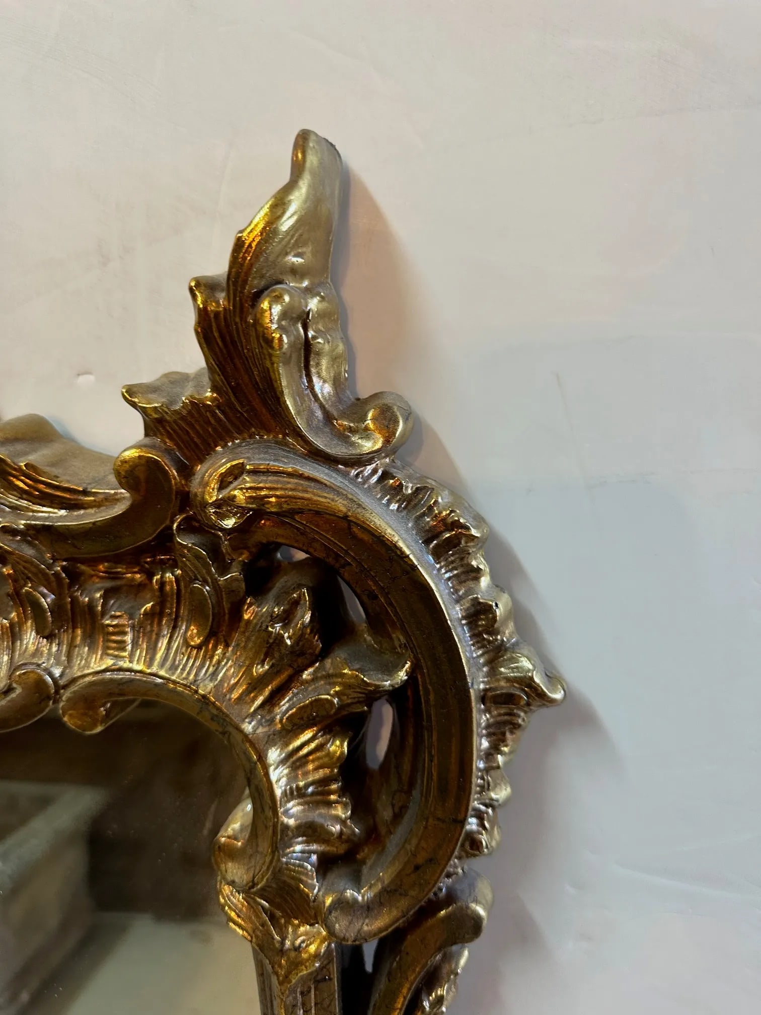 Gilded Composite French Style Wall Mirror - 6