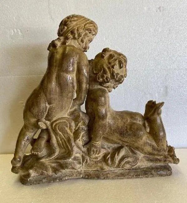 French Wood Carving of Putti - 2