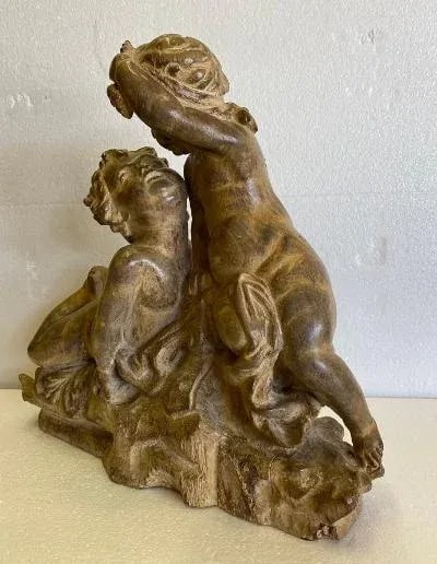 French Wood Carving of Putti - 3