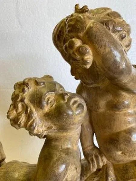 French Wood Carving of Putti - 4