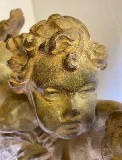 French Wood Carving of Putti - 6