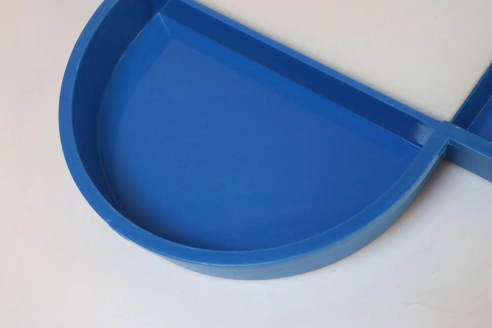 Vintage Blue Clover Divided Tray With Cutting Board by Gunnar Cyren for Dansk - 9