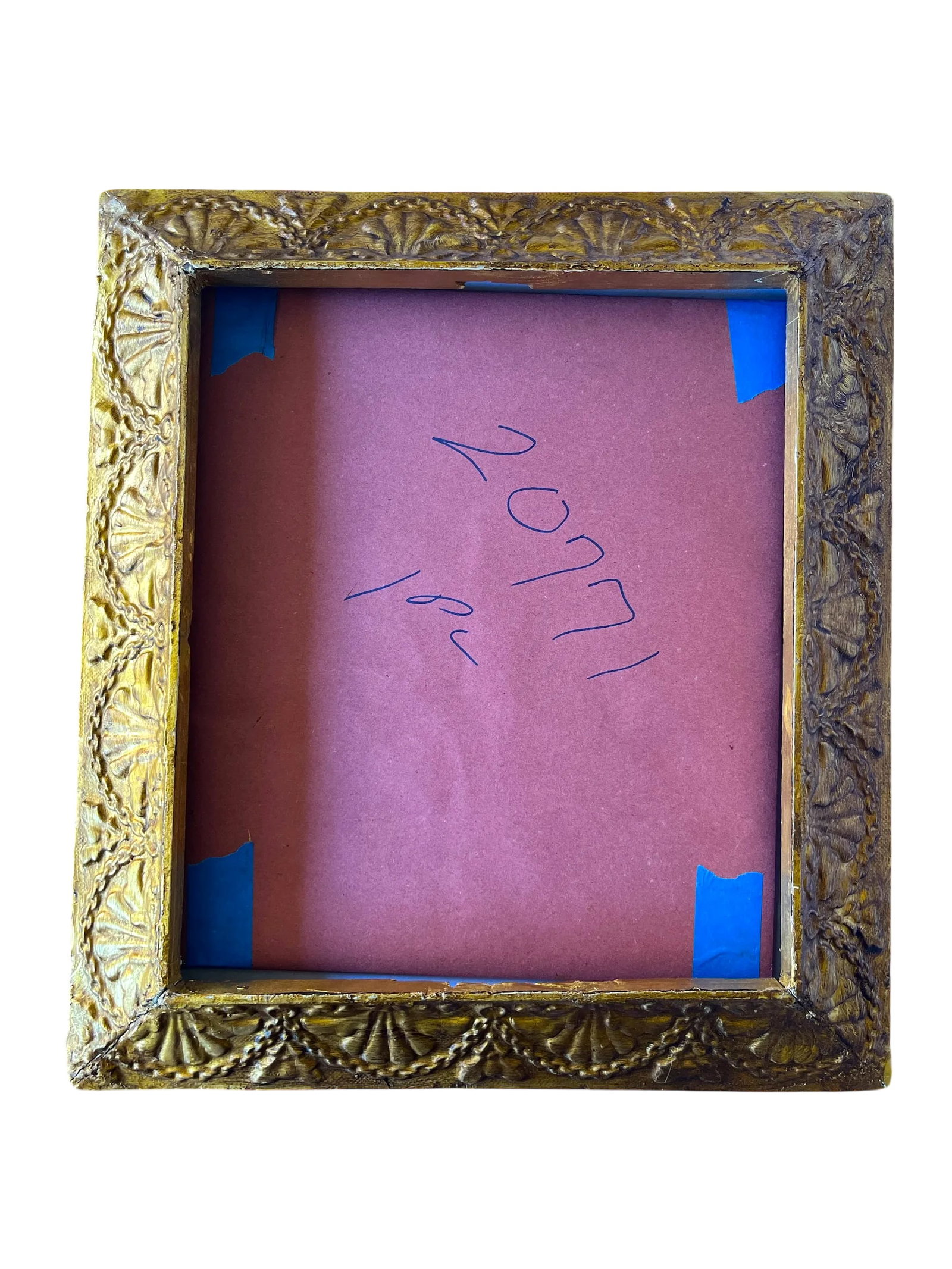 Antique Louis XVI Giltwood Frame With Shell & Garland Detailing, 19th Century - 12