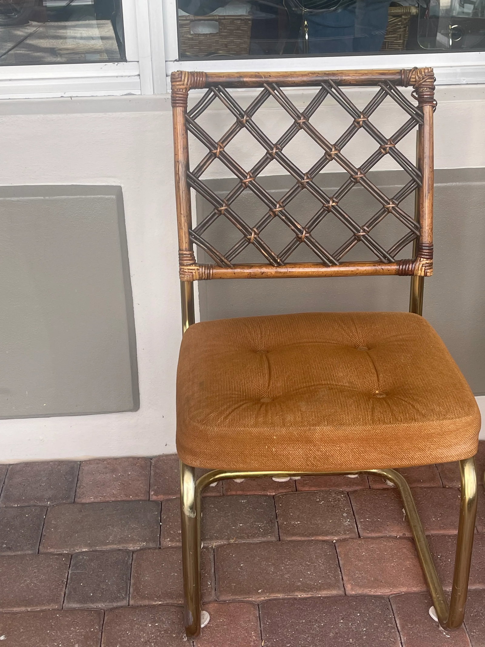 Milo Baughman Bamboo Rattan Dining Chairs Set - 2