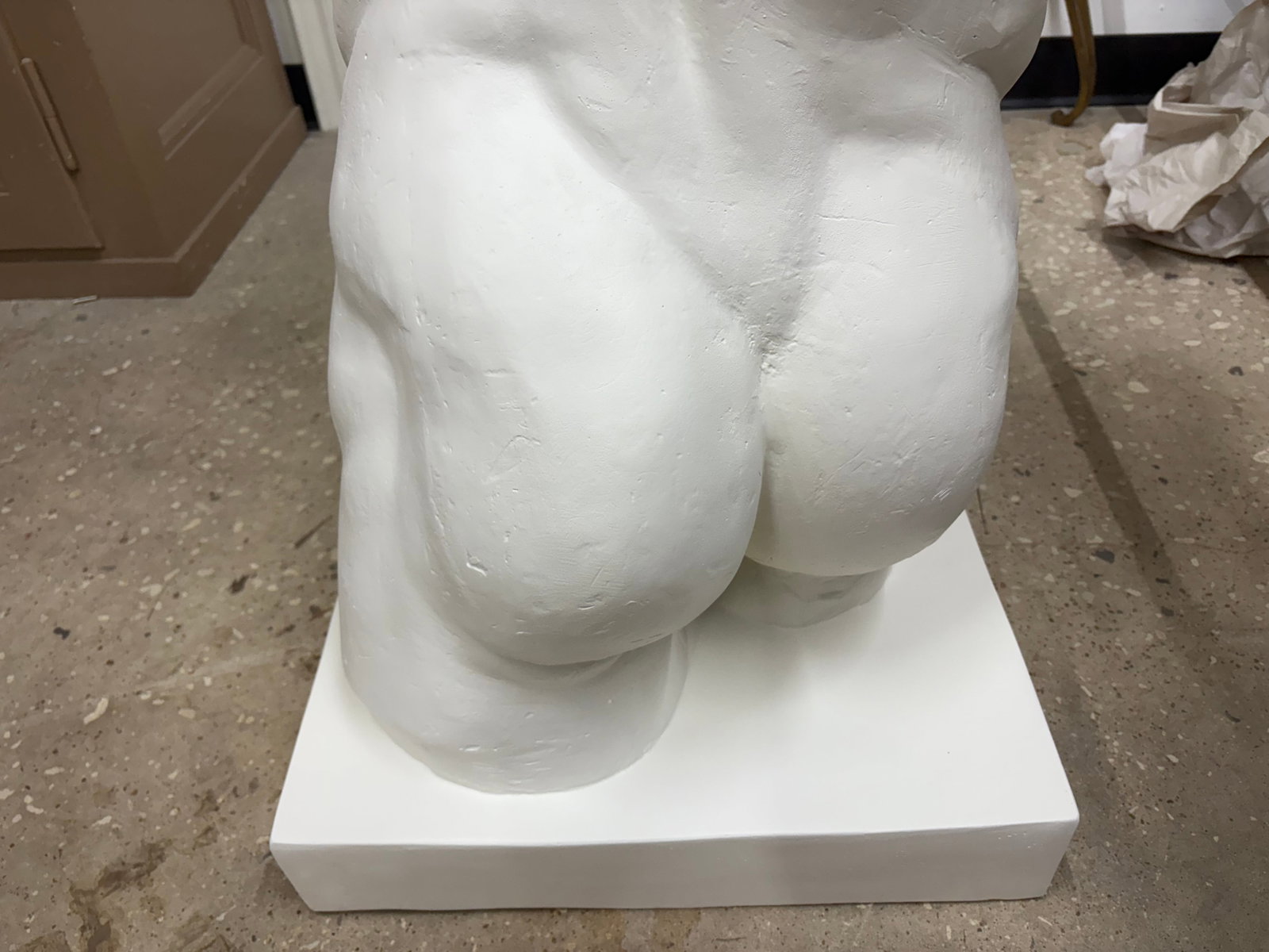 1940s Italian Plaster Male Torso Sculpture of a Classical Athlete - 11