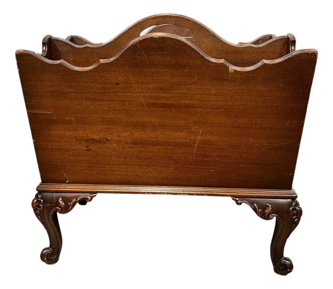 Vintage Grand Rapids Mahogany French Country Magazine Rack (1 of 6)