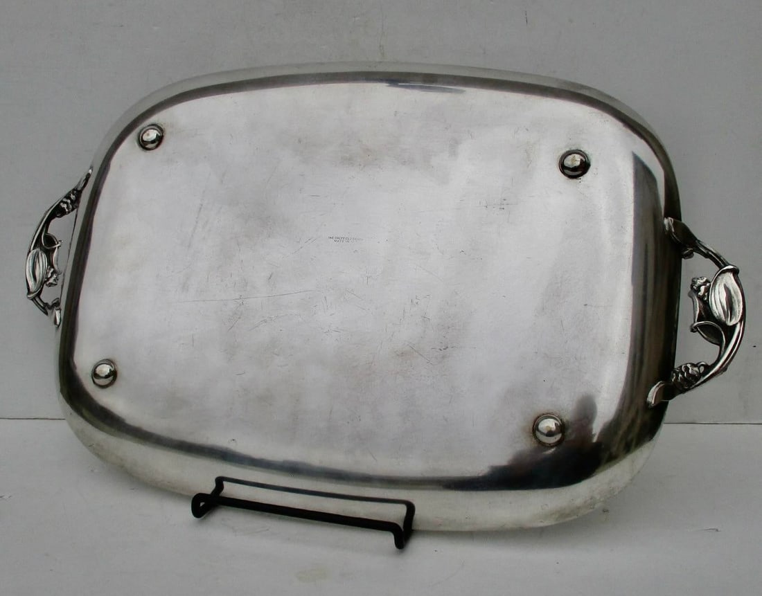 Danish Modern SilverPlate Serving Tray - 3