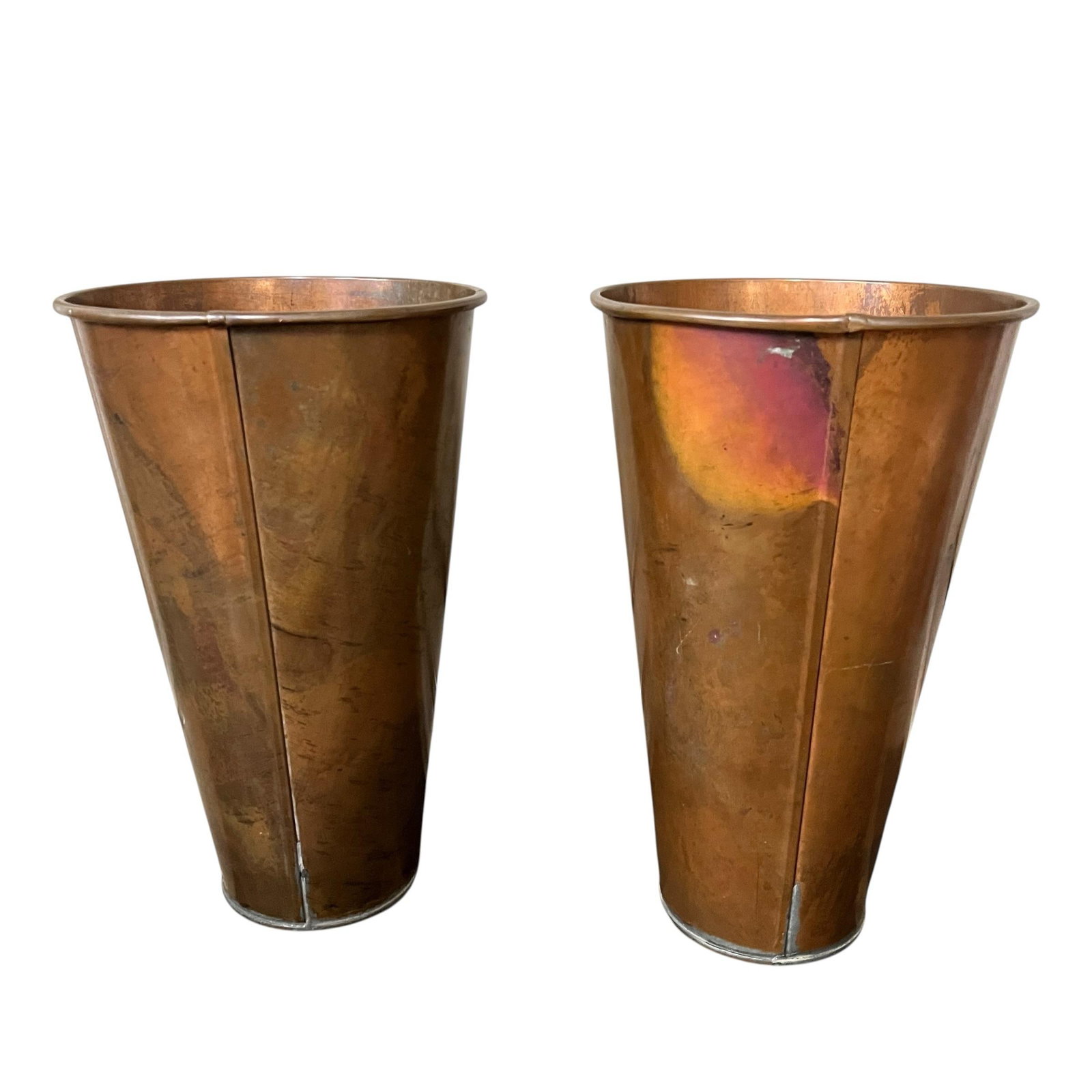 Houston Int'l Trading Handmade Solid Copper Vases - A Pair - 2
