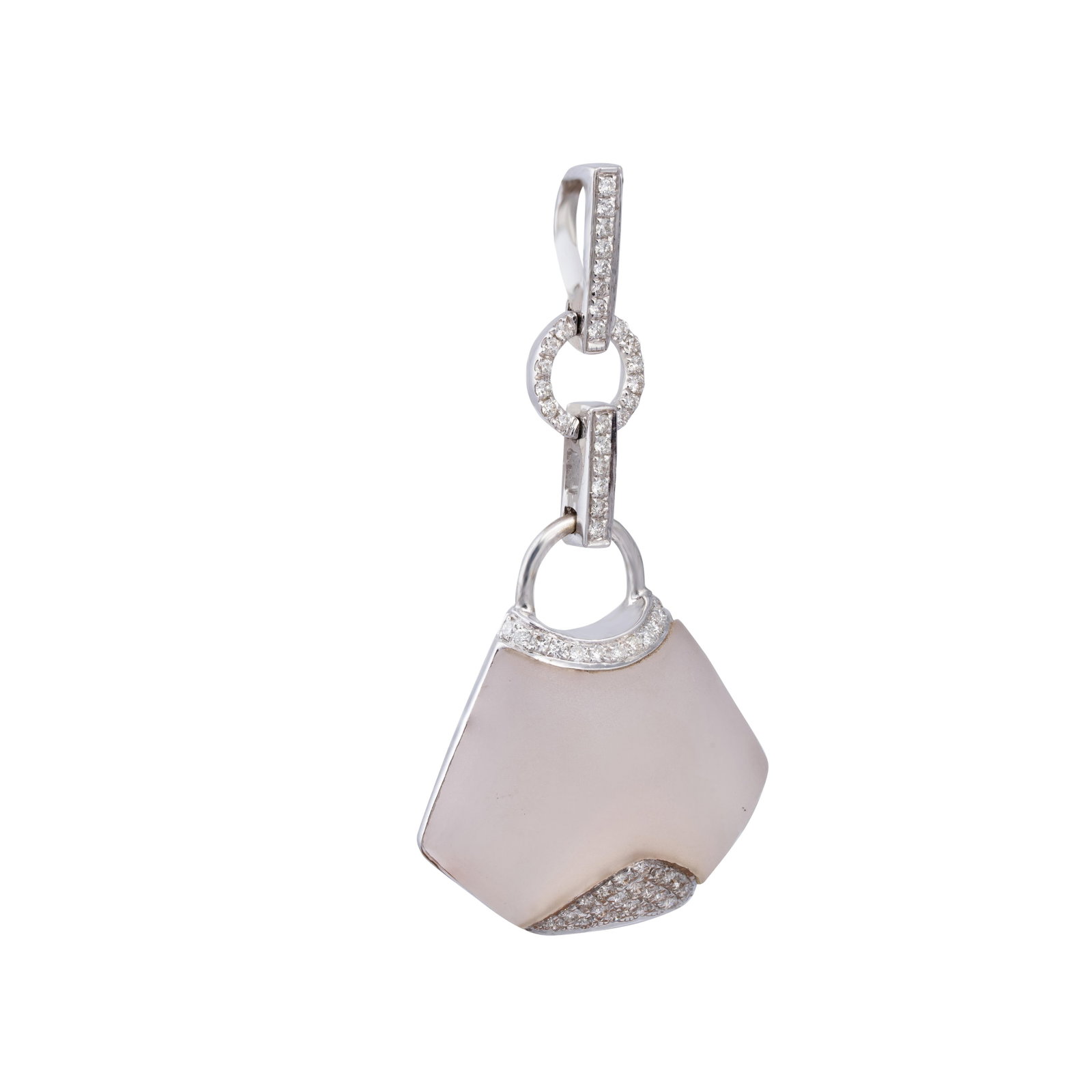 Diamond Semi Precious Pendant in 18k gold - 3