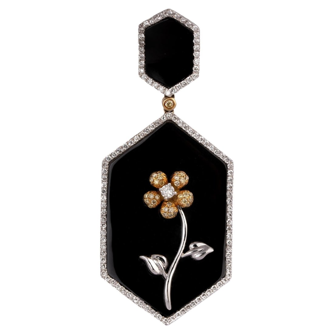 Diamond Onex Pendant in 18k gold - 2