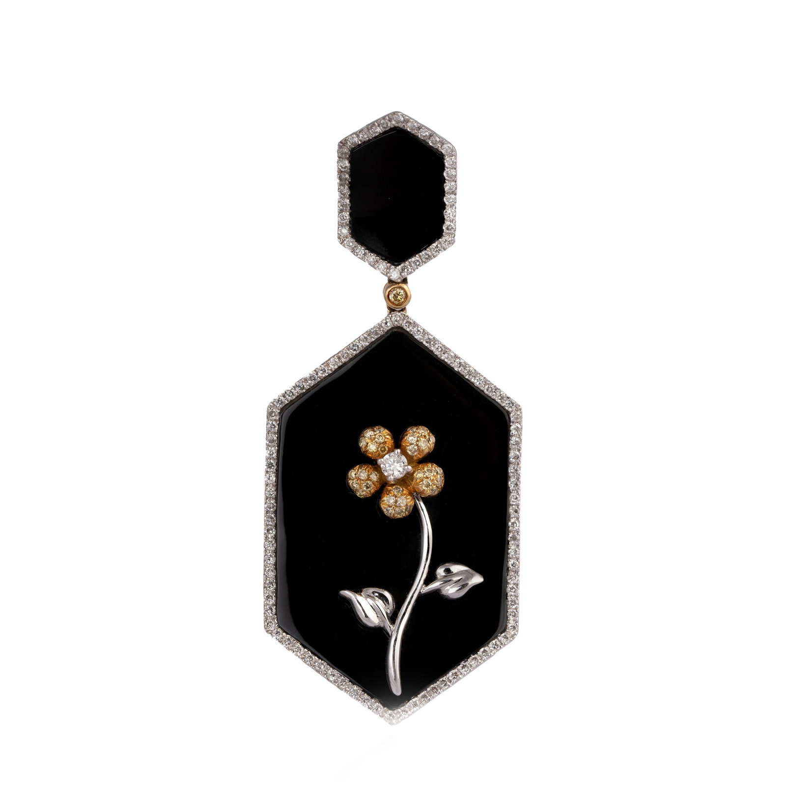 Diamond Onex Pendant in 18k gold - 4