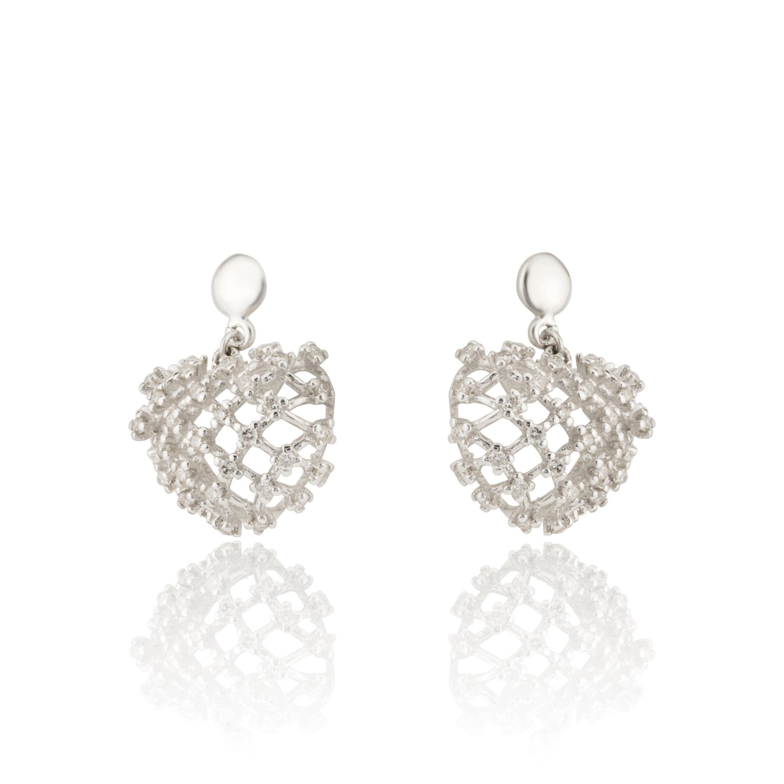 Natural Diamond Earring with 0.70 Carat Diamond in 18k Gold - 6