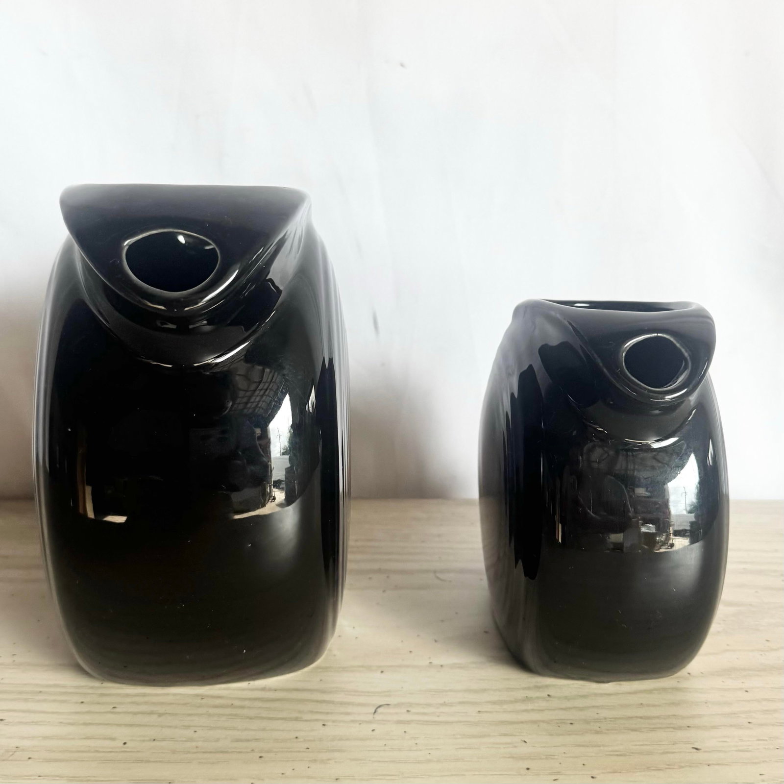 Vintage Art Deco Fiesta Ware Disk Pitchers - Set of 2 - 6