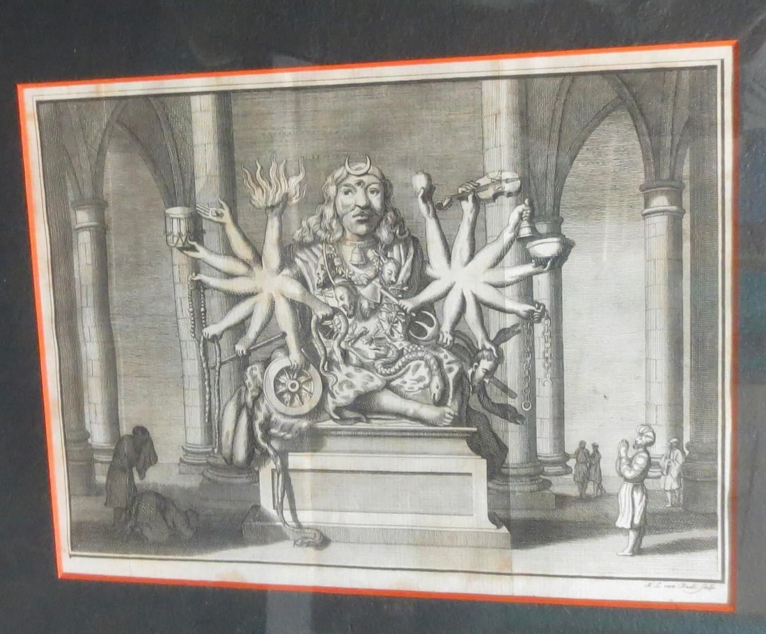 18th Century Engraving of Hindu - 3