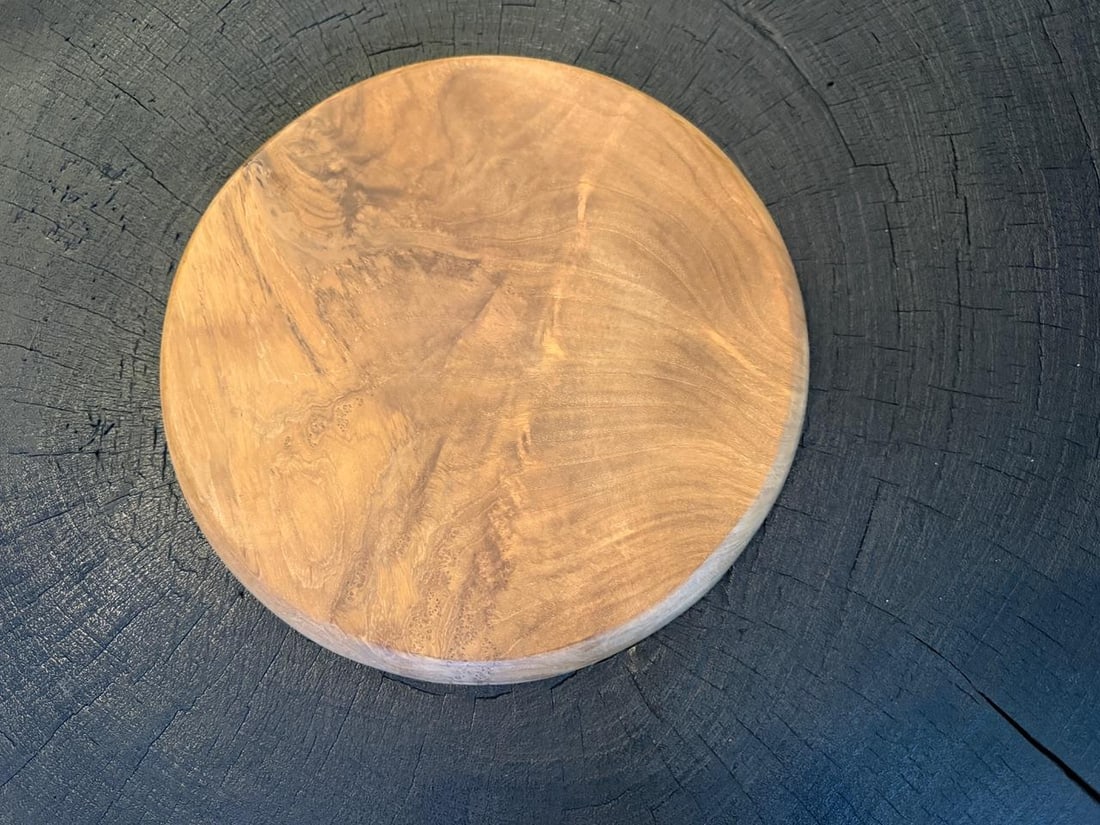 Andrianna Shamaris Minimalist Teak Wood Plates - Set of 5 - 2