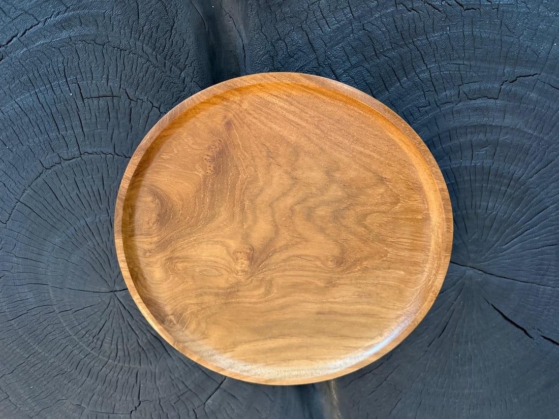 Andrianna Shamaris Minimalist Teak Wood Plates - Set of 5 - 4