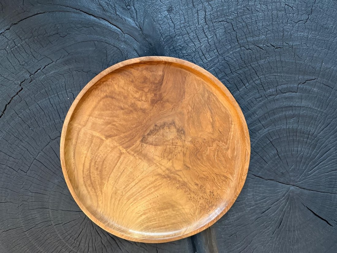 Andrianna Shamaris Minimalist Teak Wood Plates - Set of 5 - 5