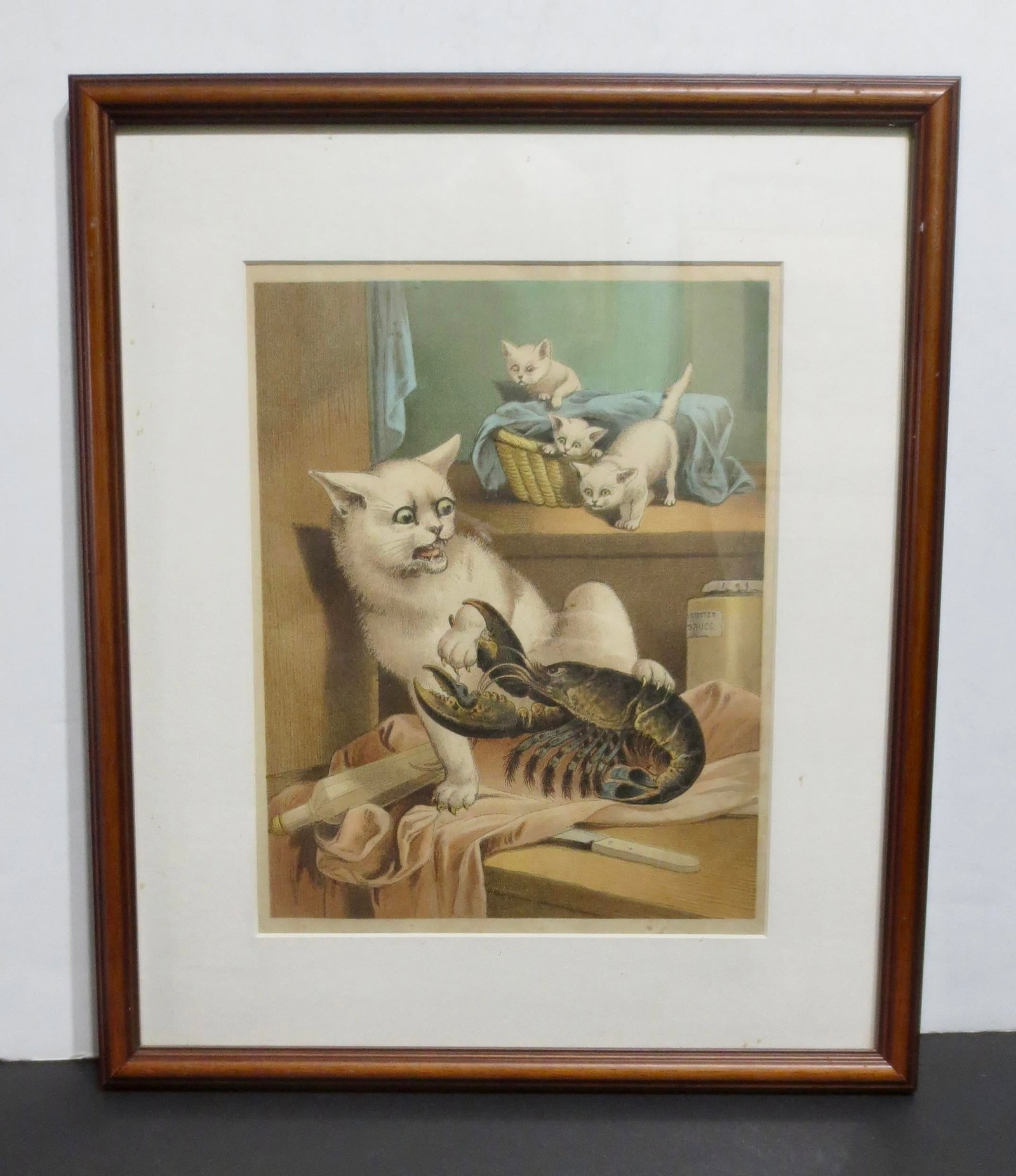 Meg and the Lobster Chromo-Litho Print English 1881 - 2