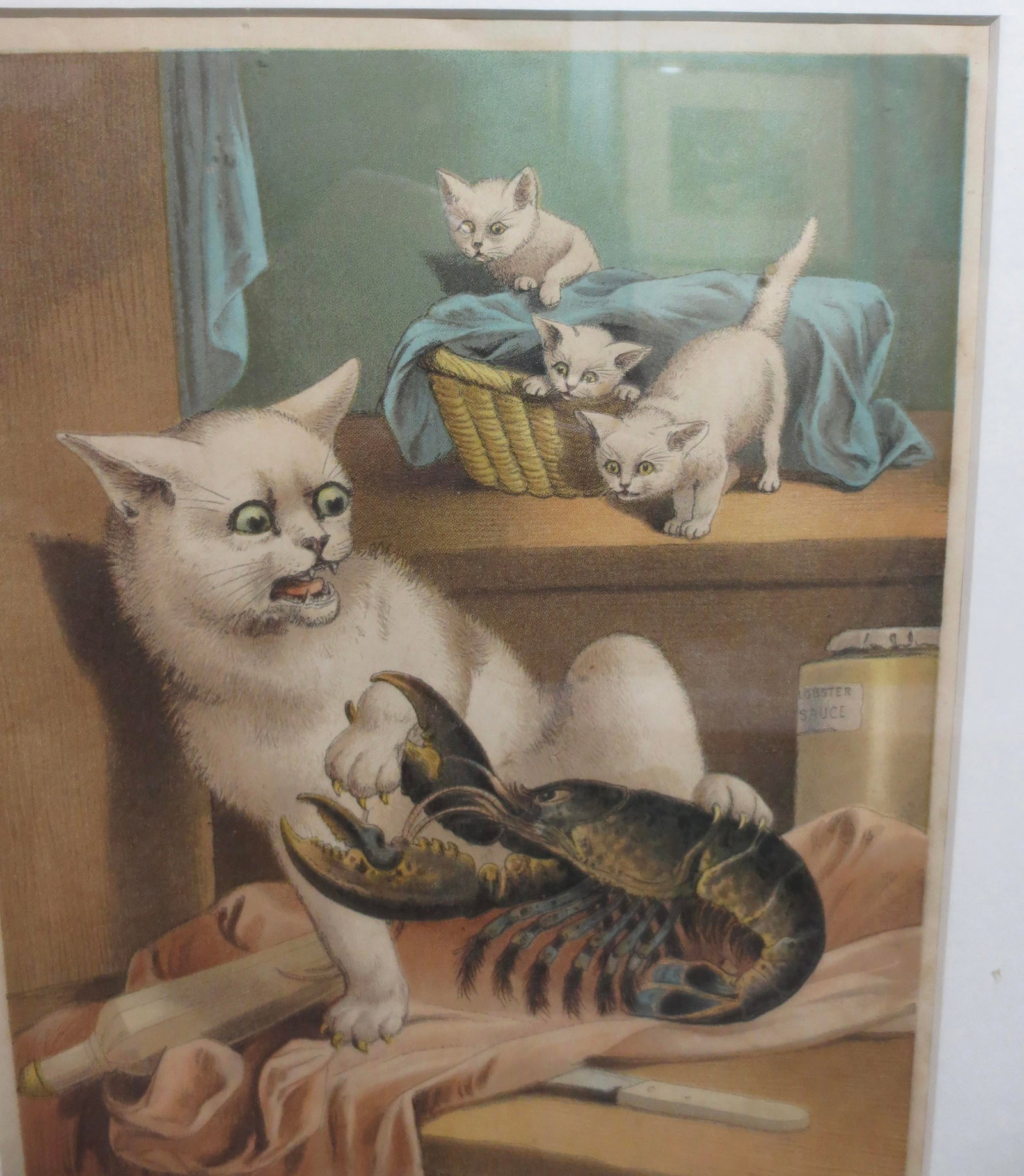 Meg and the Lobster Chromo-Litho Print English 1881 - 5