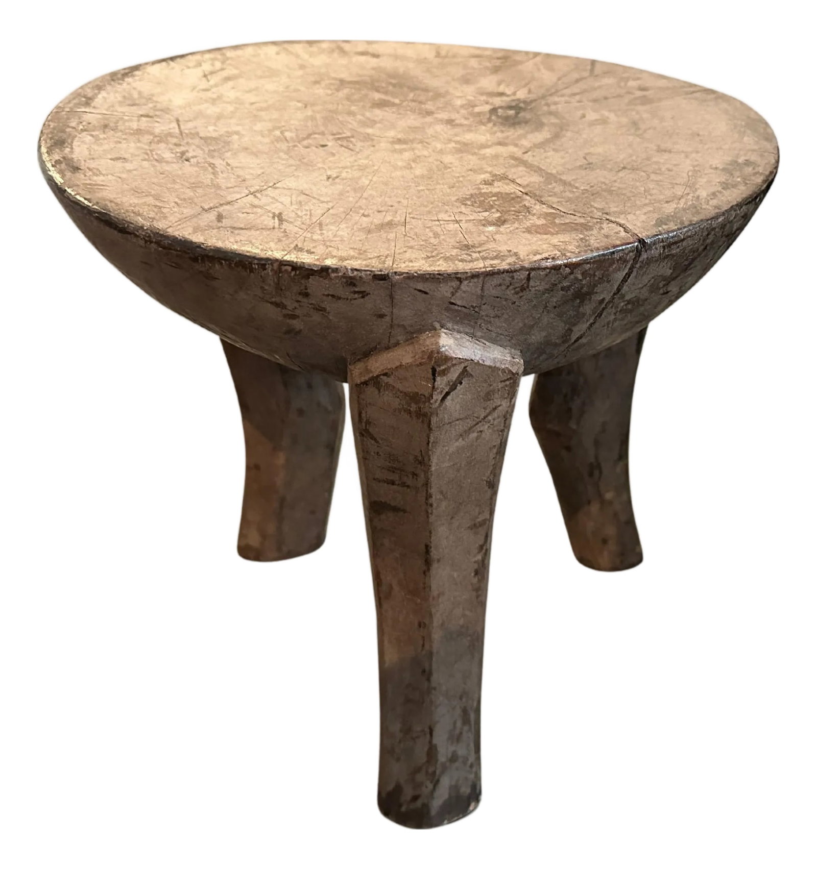 Antique African Wood Side Table (1 of 5)