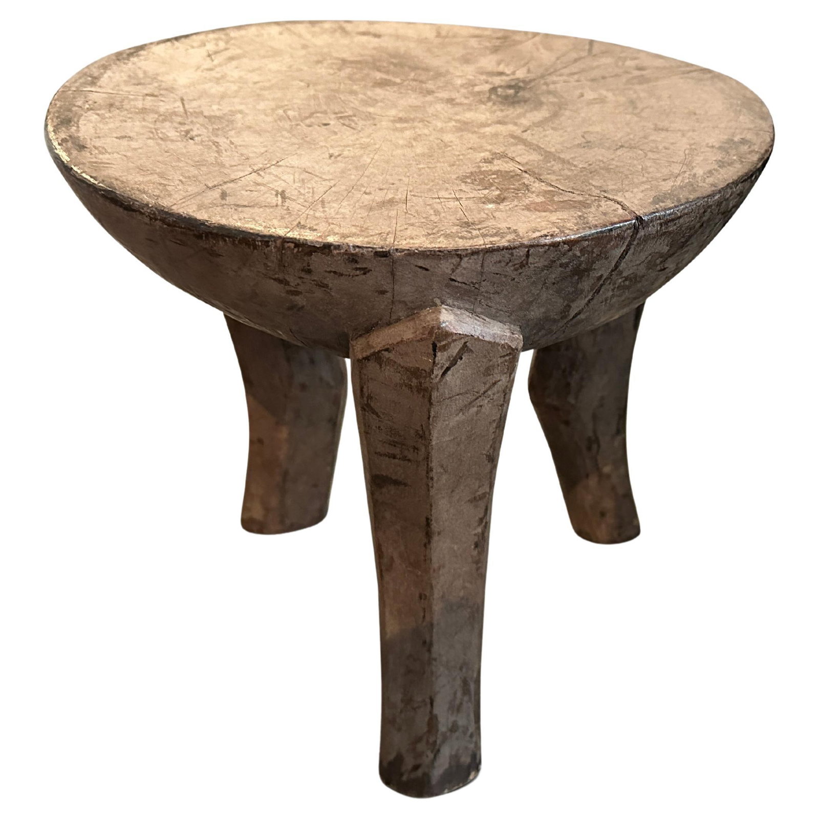 Antique African Wood Side Table - 2