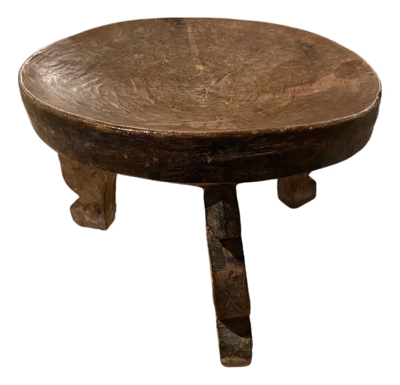 Antique African Tray Side Table or Bowl (1 of 5)