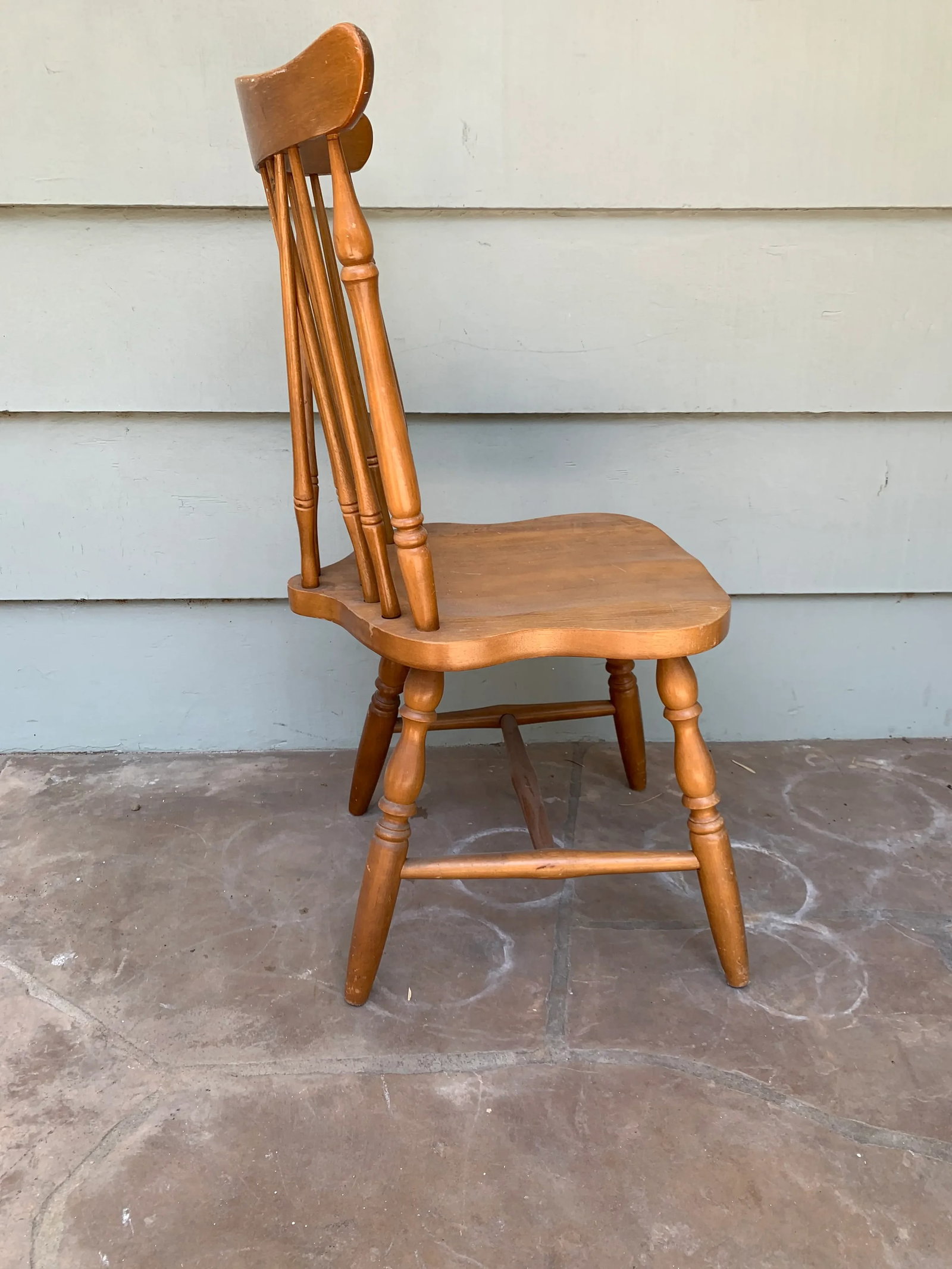 1950s Vintage Wood Side Chair - 4