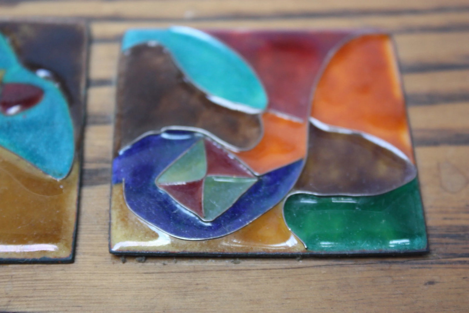 1940s Elizabeth Bensley Enamel and Zebrawood Decorative Box - 4