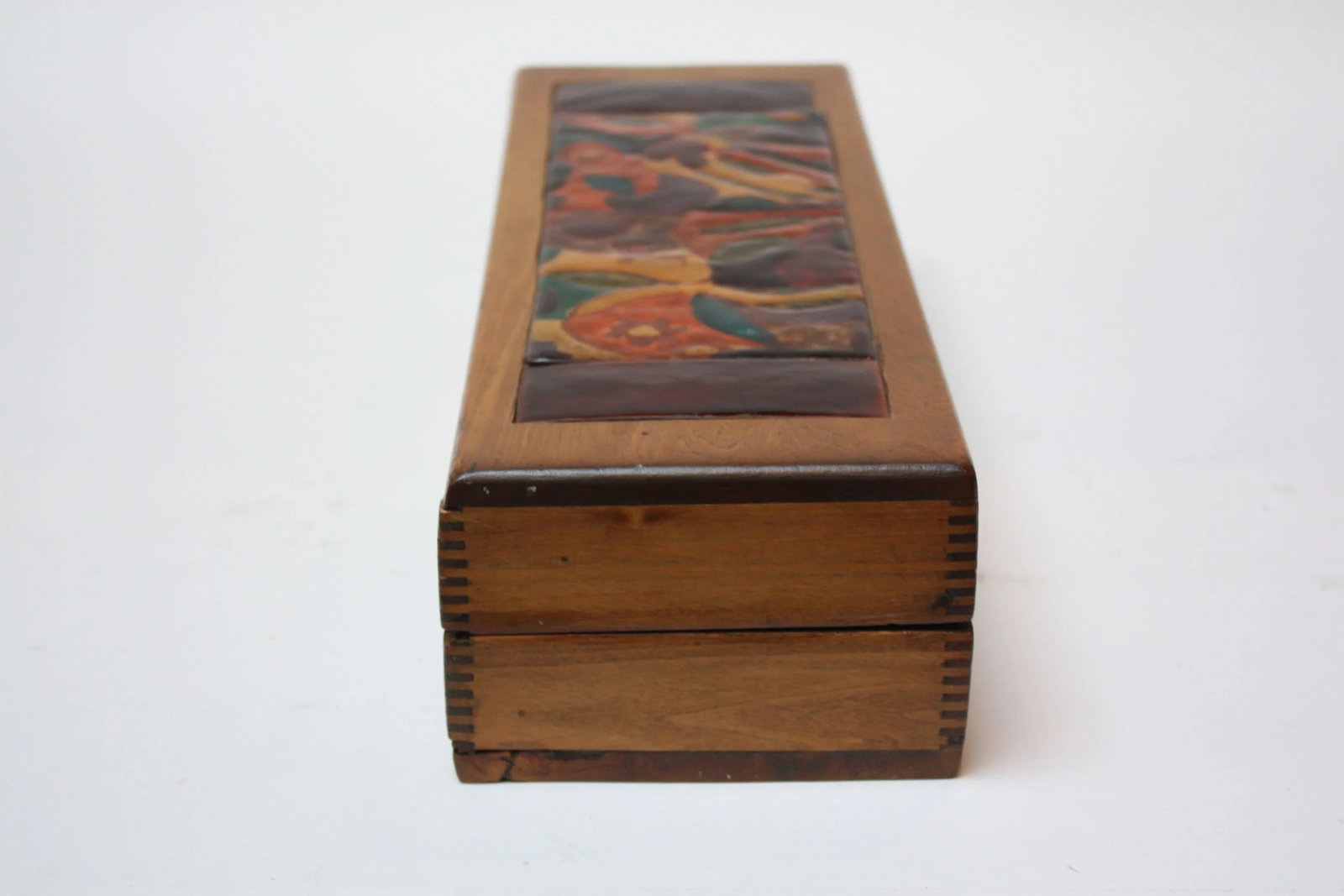 1940s Enamel and Wooden Box by Elizabeth Bensley - 12