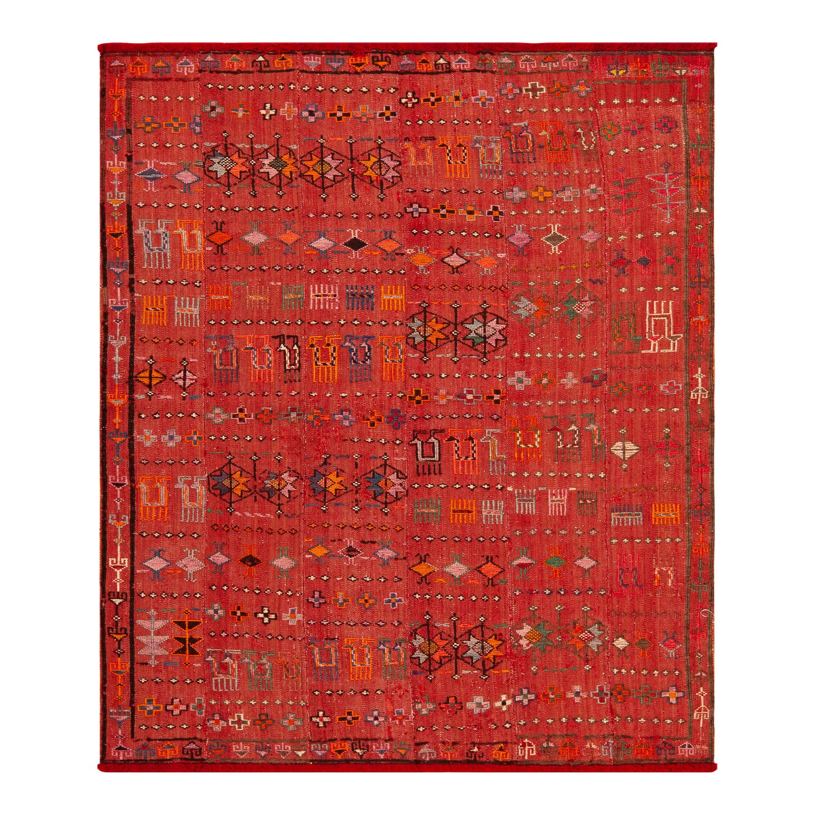 Nazmiyal Collection Vintage Persian Gabbeh Flatweave Rug (1 of 6)