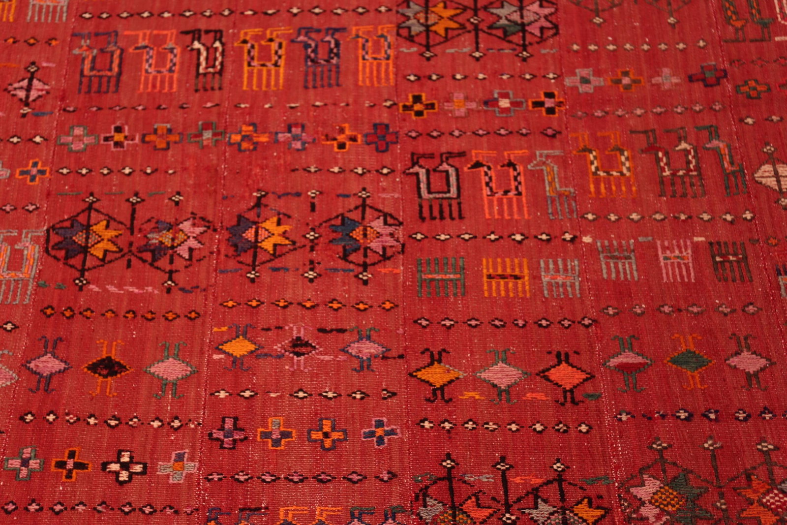 Nazmiyal Collection Vintage Persian Gabbeh Flatweave Rug - 3