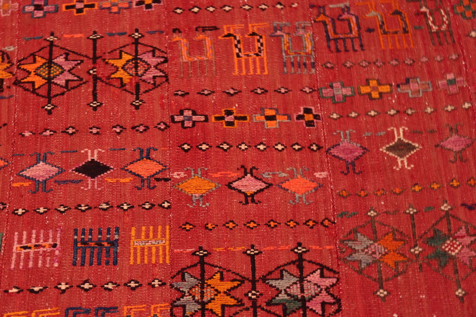 Nazmiyal Collection Vintage Persian Gabbeh Flatweave Rug - 4