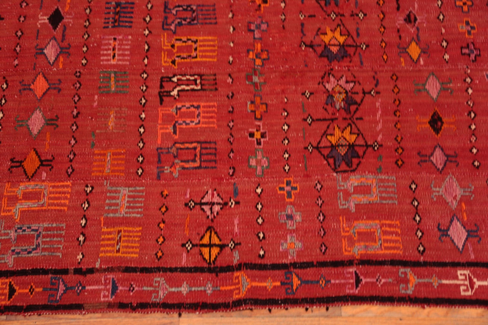 Nazmiyal Collection Vintage Persian Gabbeh Flatweave Rug - 5