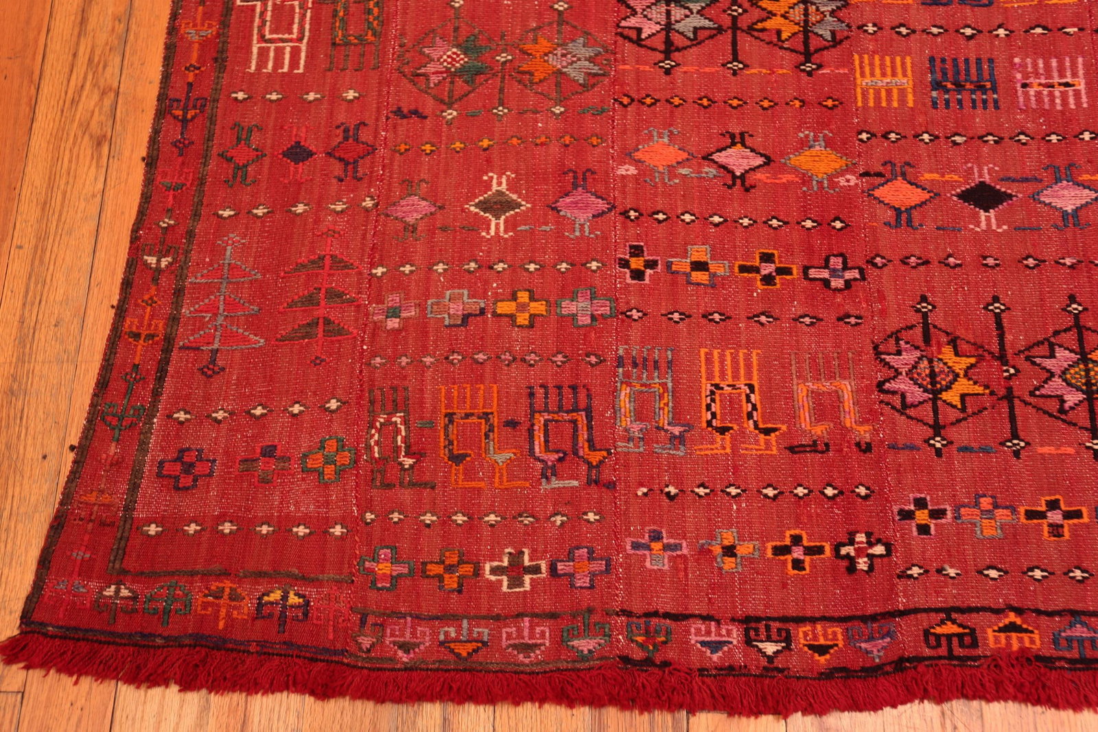 Nazmiyal Collection Vintage Persian Gabbeh Flatweave Rug - 6