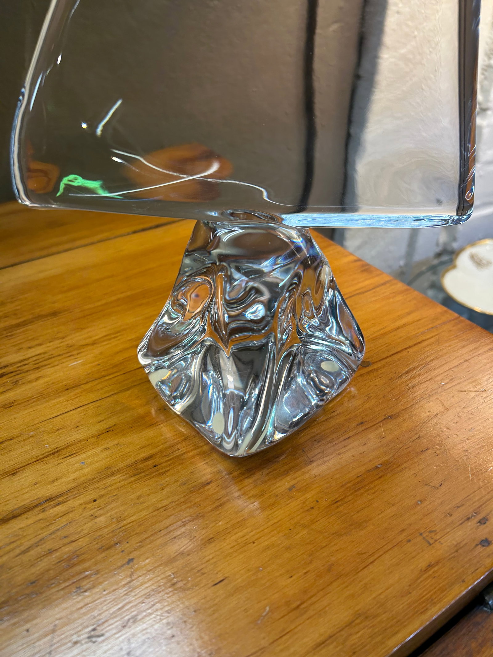 Daum Heavy Glass Sailboat Sculpture - 4