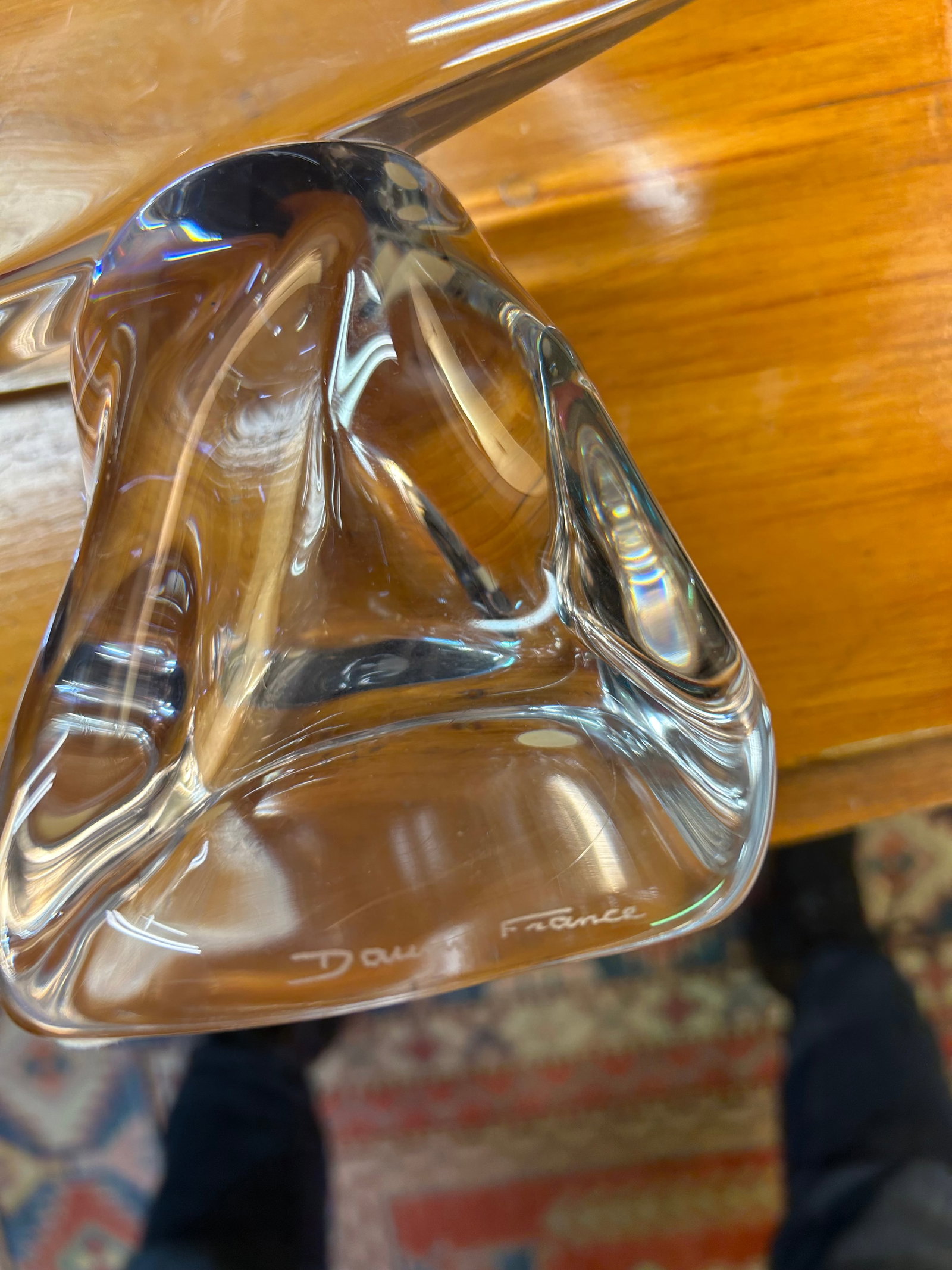 Daum Heavy Glass Sailboat Sculpture - 7