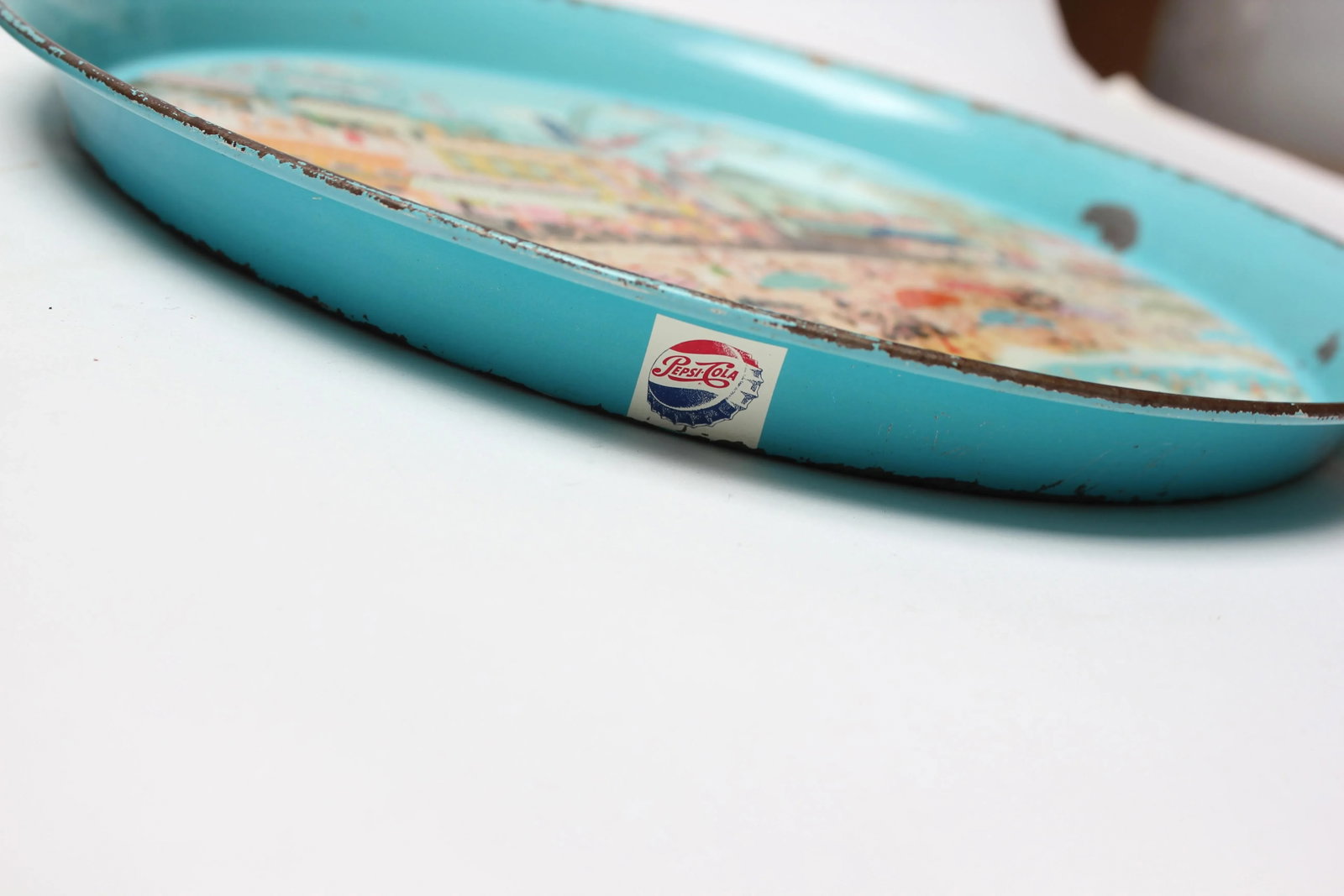 1955 Pepsi Cola Coney Island Boardwalk Tin Litho Trays- a Pair - 5