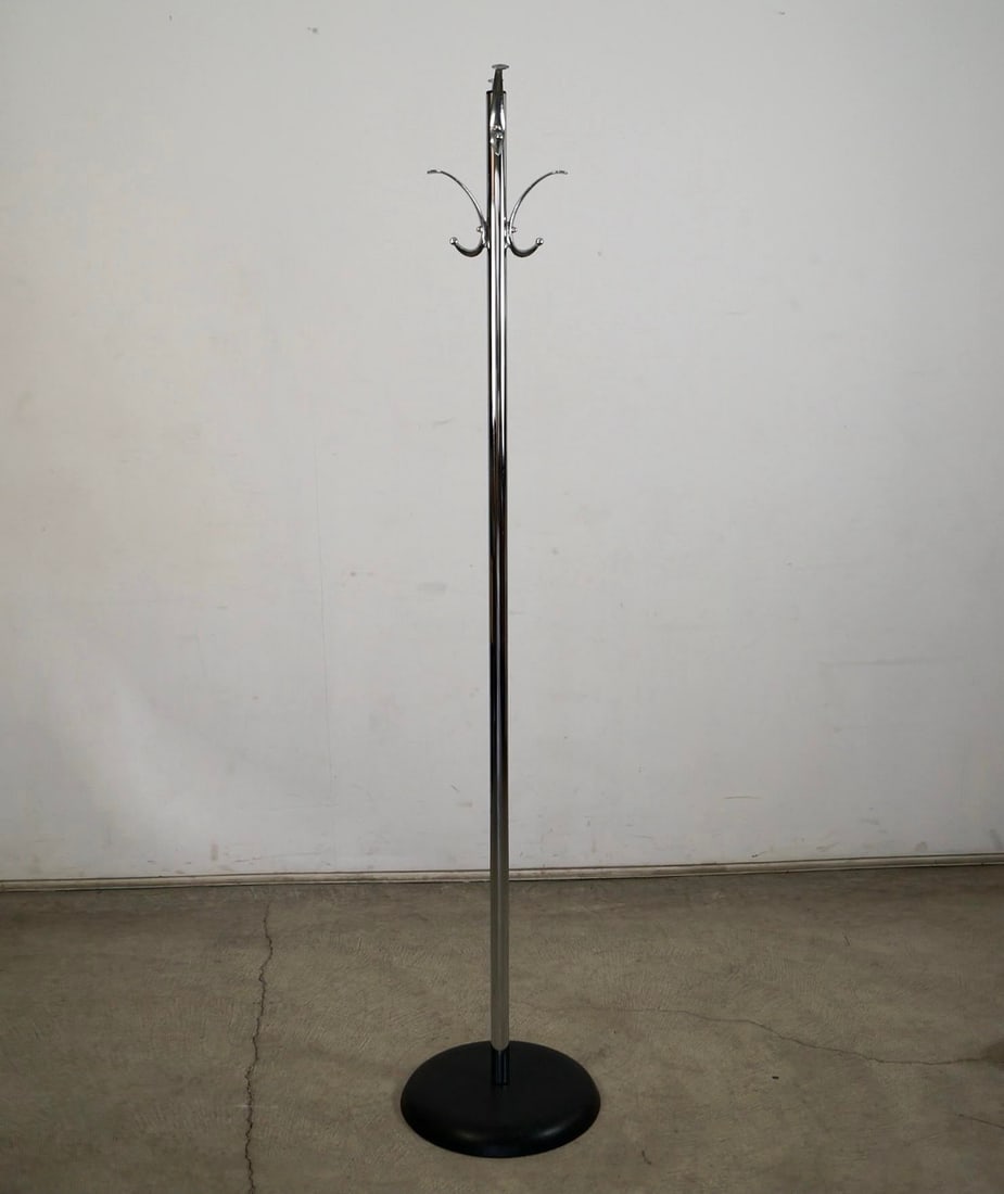 1970's Mid-Century Modern Chrome Coat Rack - 2