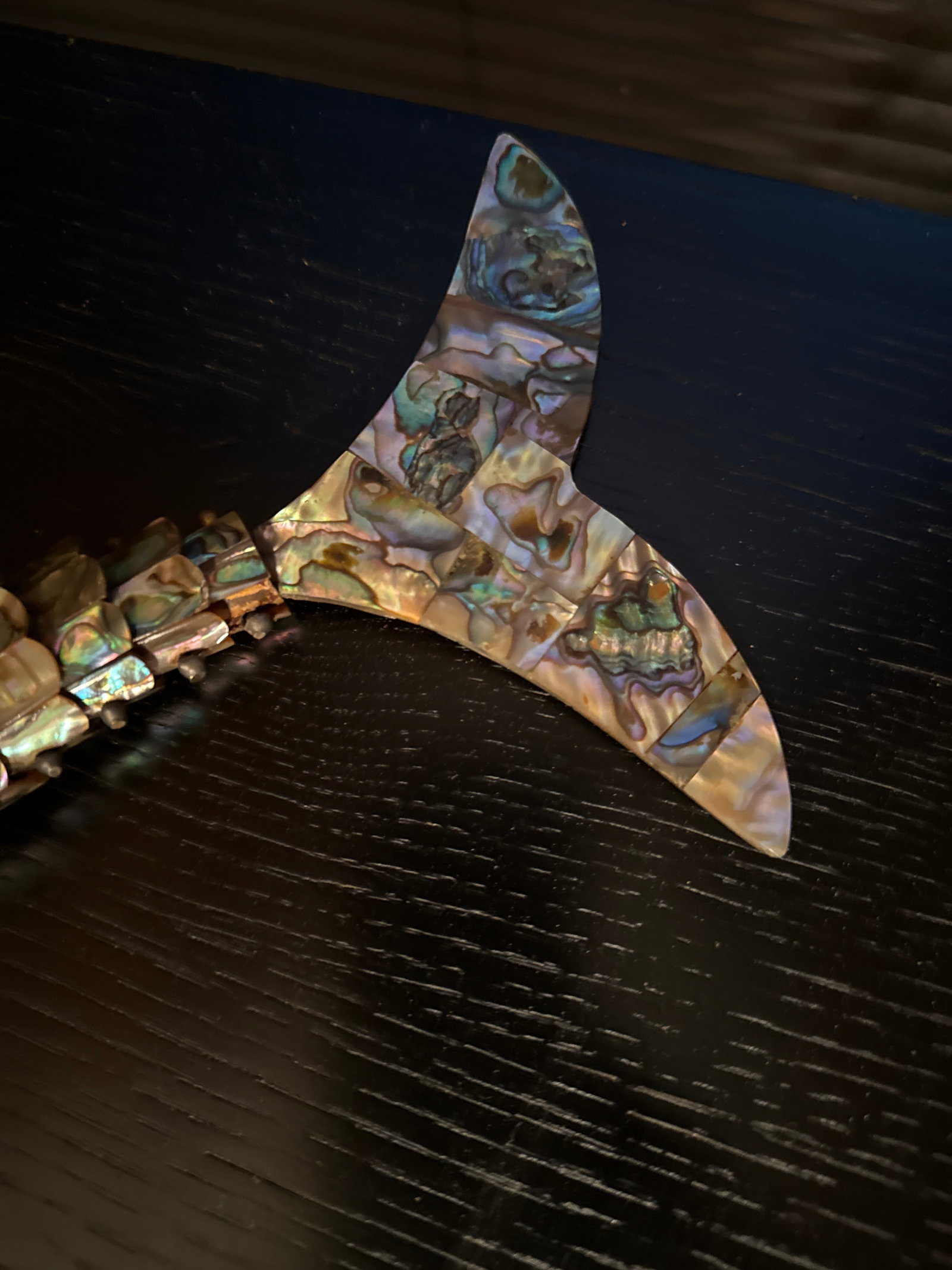 Vintage Mexican Abalone Shell Fish Bottle Opener Sculpture - 6