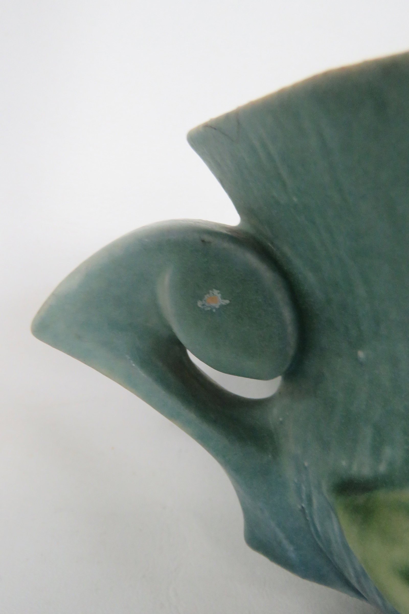 Mid 20th Century Roseville Pottery 461 14 Blue Ceil Clematis Oval Center Bowl 4689b - 14