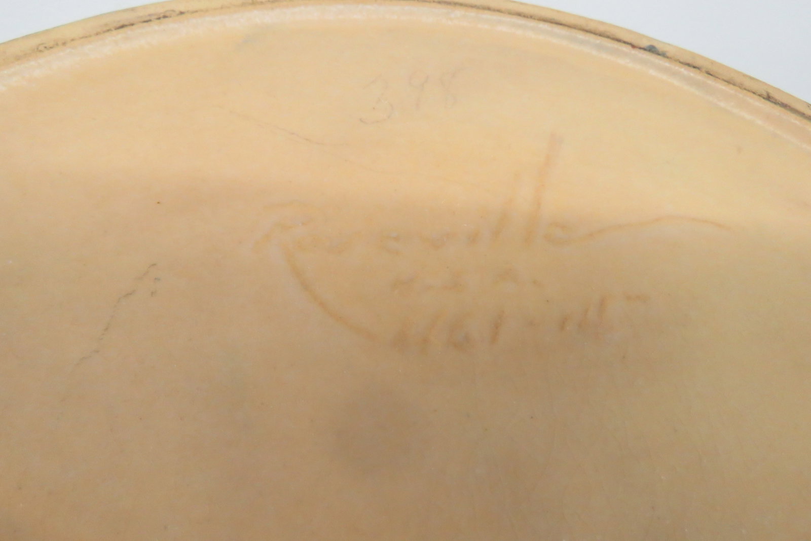 Mid 20th Century Roseville Pottery 461 14 Blue Ceil Clematis Oval Center Bowl 4689b - 8