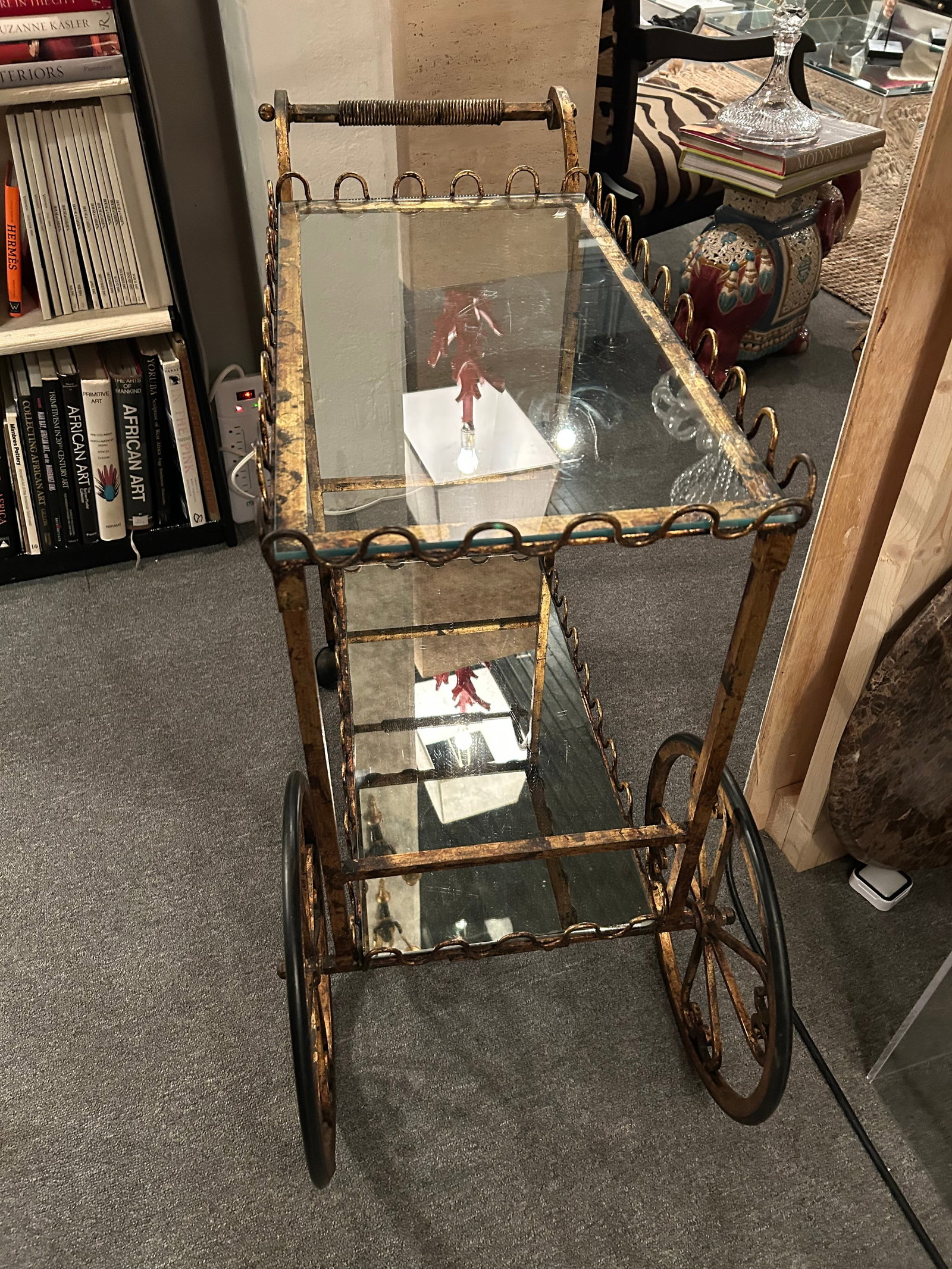 Giltiron Vintage Italian Bar Cart - 10