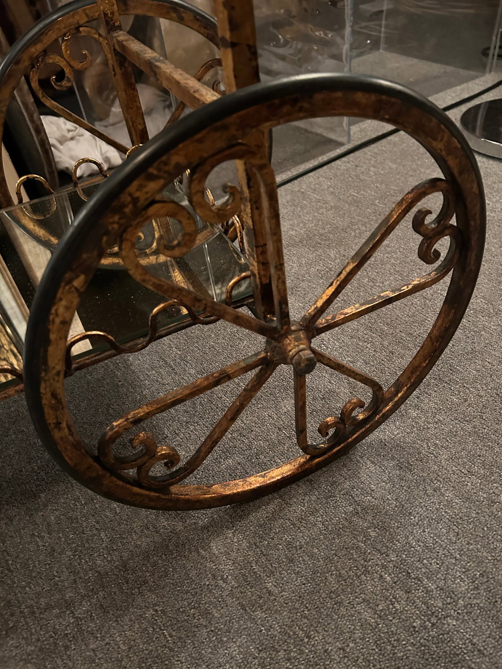 Giltiron Vintage Italian Bar Cart - 5